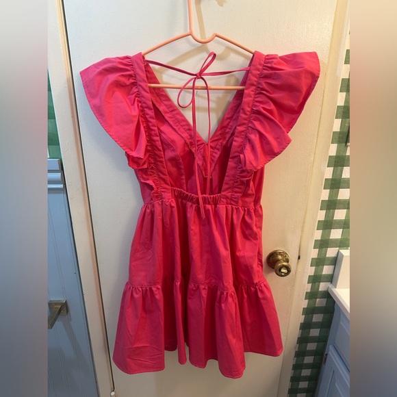 Pink Ruffle Dress - Picture 2 of 2